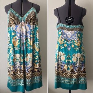 Vintage Art Deco Satin Mini Dress